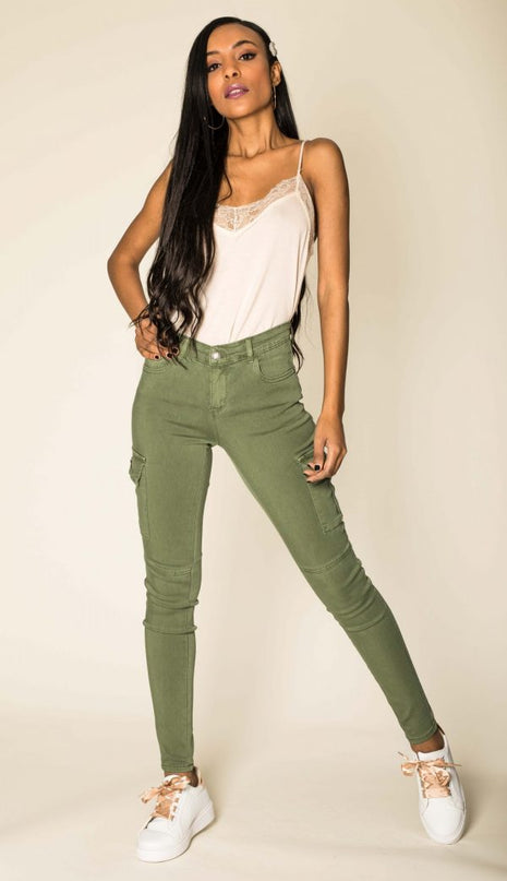 Wholesale Slim Cargo Trousers Black