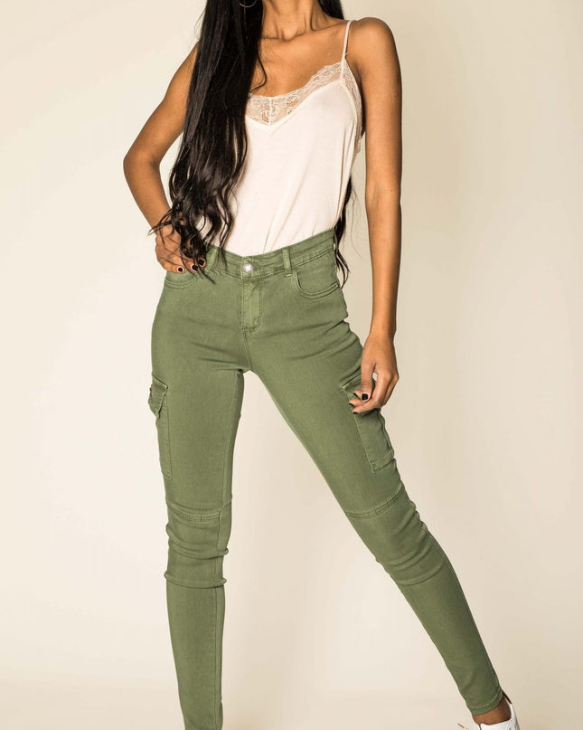 Wholesale Slim Cargo Trousers Black
