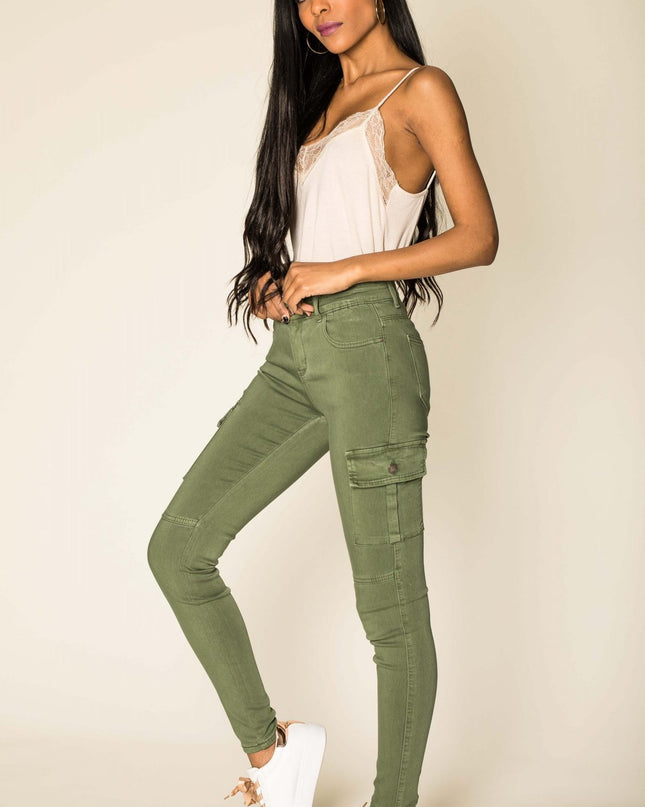 Wholesale Slim Cargo Trousers Black