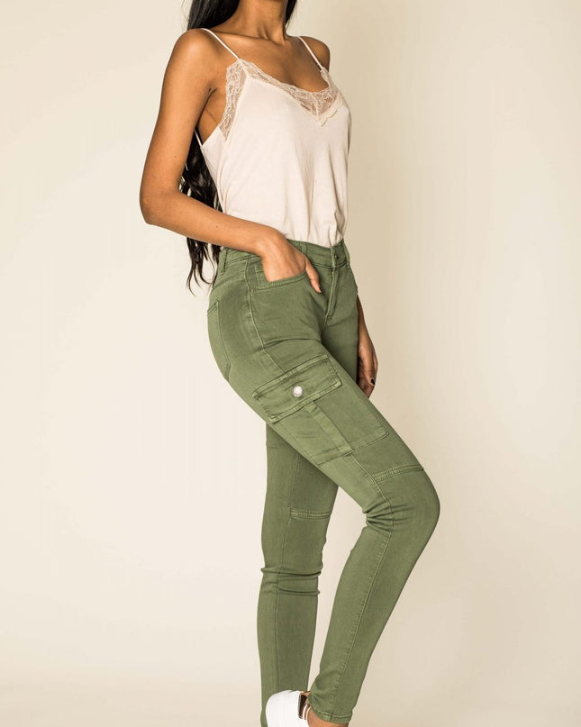 Wholesale Slim Cargo Trousers Black