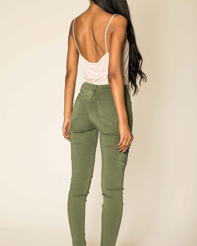 Wholesale Slim Cargo Trousers Black