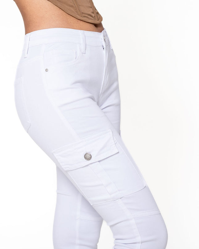 Wholesale Slim Cargo Trousers Black
