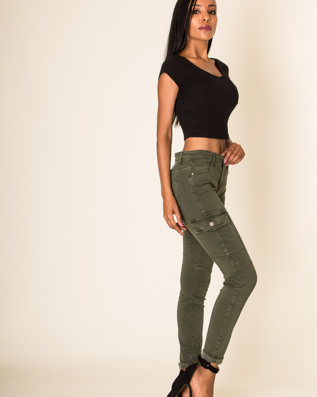Wholesale Slim Cargo Trousers Black