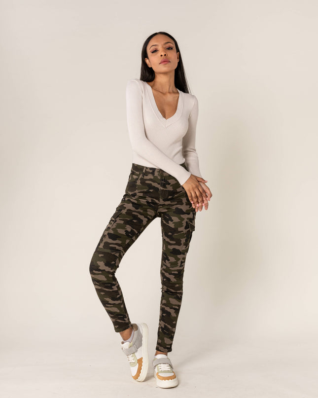 Wholesale Slim Cargo Trousers Black