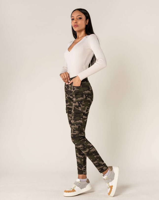 Wholesale Slim Cargo Trousers Black