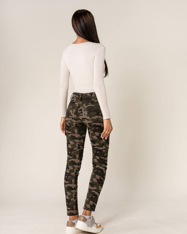 Wholesale Slim Cargo Trousers Black