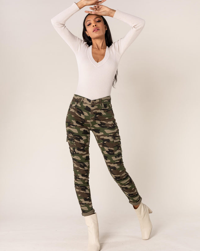 Wholesale Slim Cargo Trousers Black