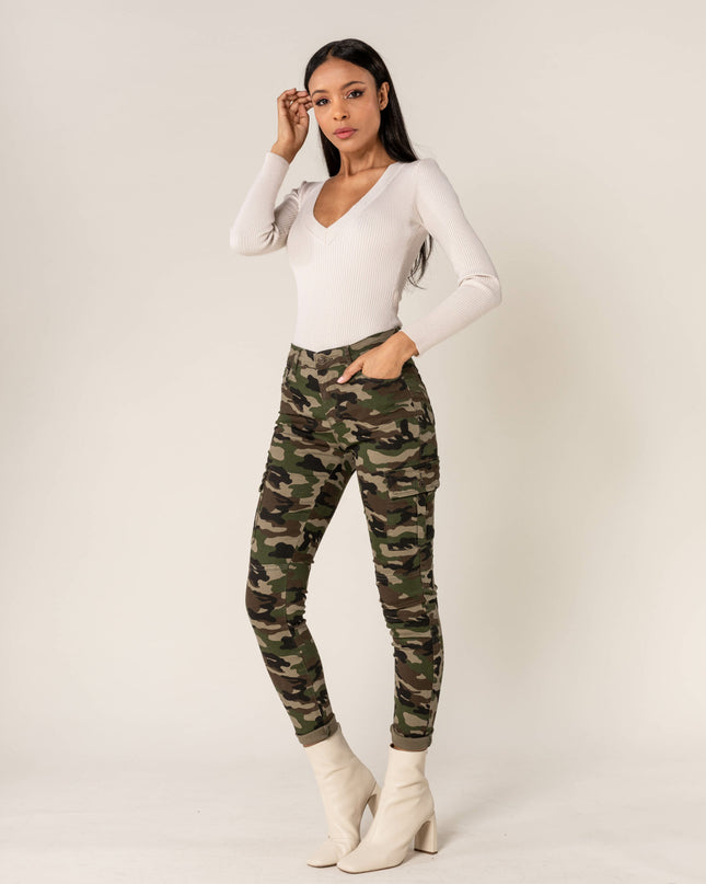 Wholesale Slim Cargo Trousers Black