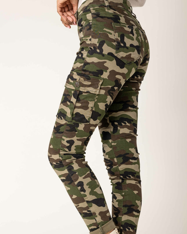 Wholesale Slim Cargo Trousers Black