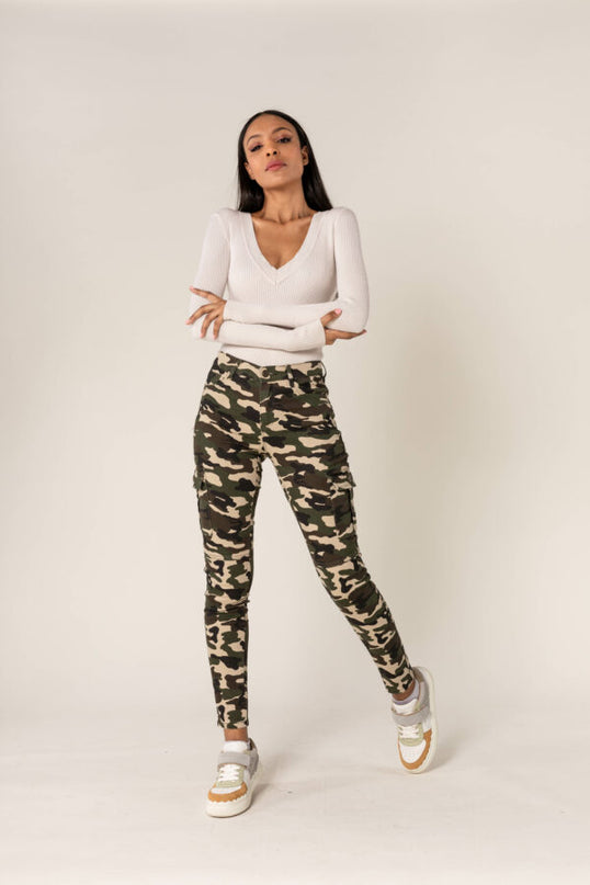 Wholesale Slim Cargo Trousers Black
