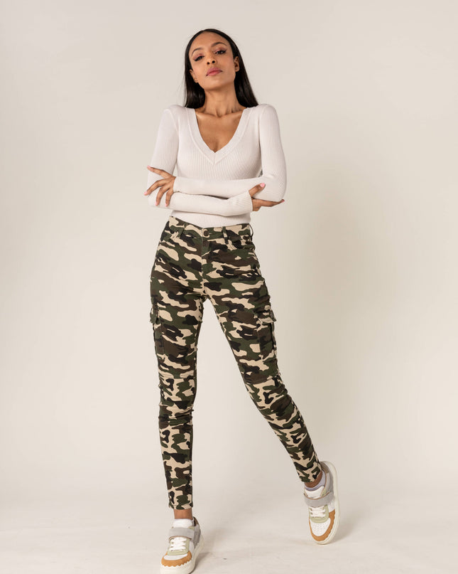 Wholesale Slim Cargo Trousers Black