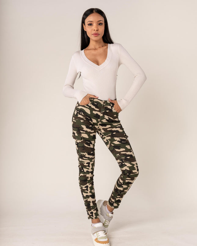 Wholesale Slim Cargo Trousers Black