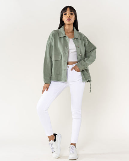 Plus Size Wholesale Oversized Jacket Light Khaki