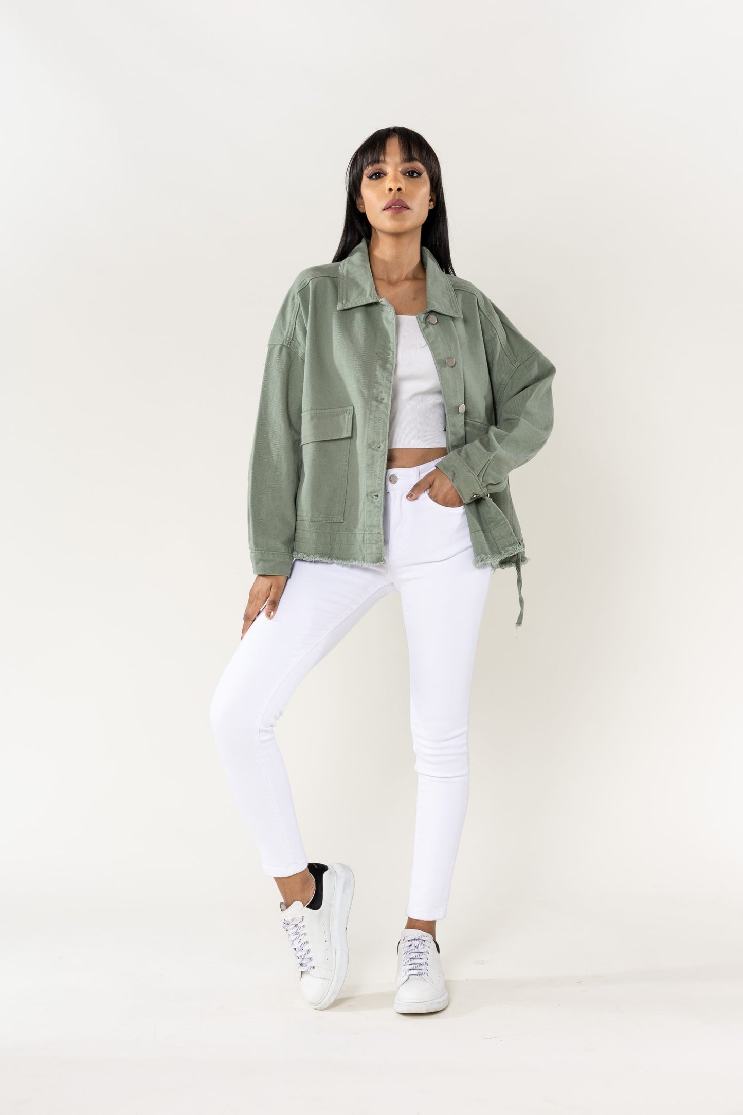 Plus Size Wholesale Oversized Jacket Light Khaki