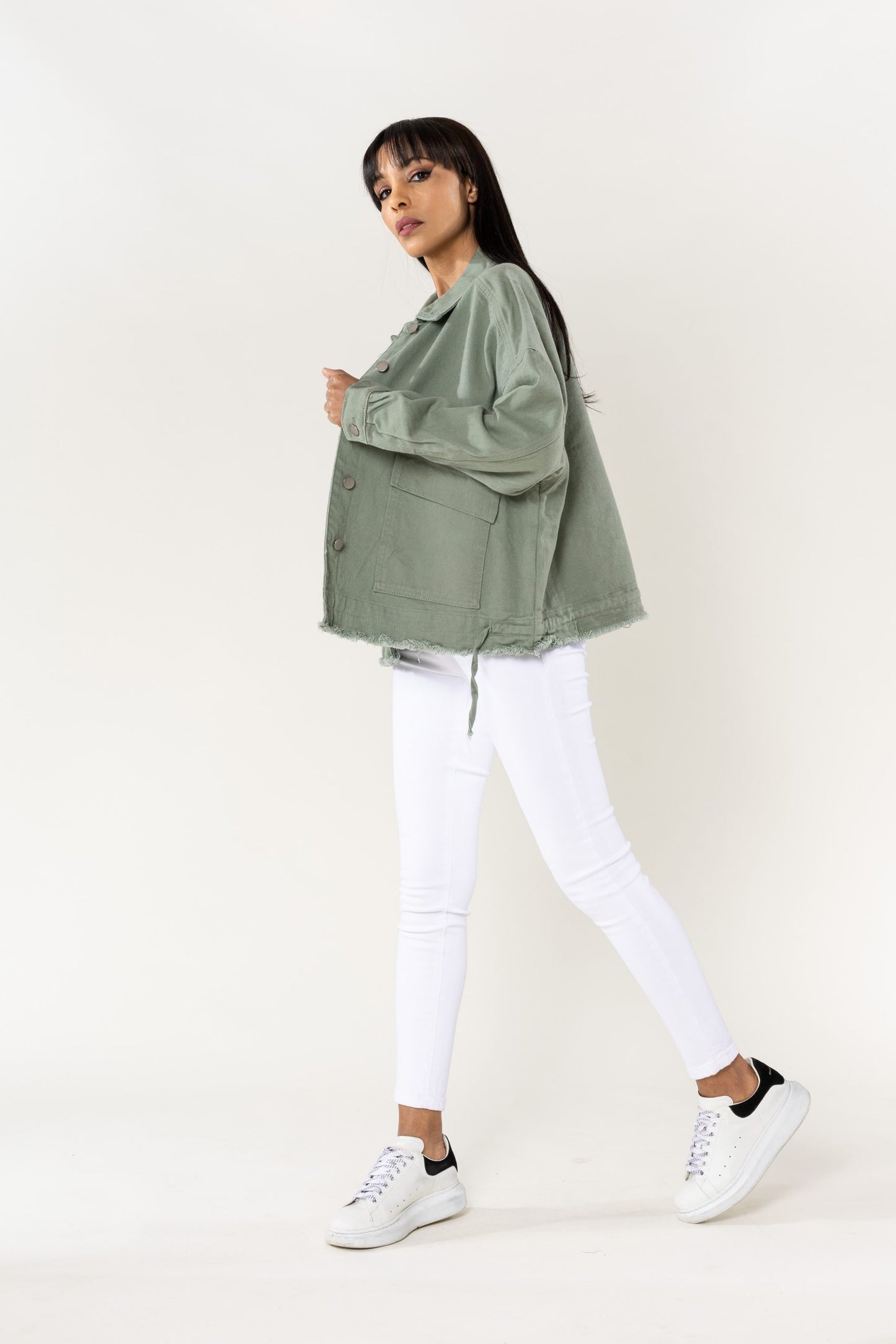 Plus Size Wholesale Oversized Jacket Light Khaki