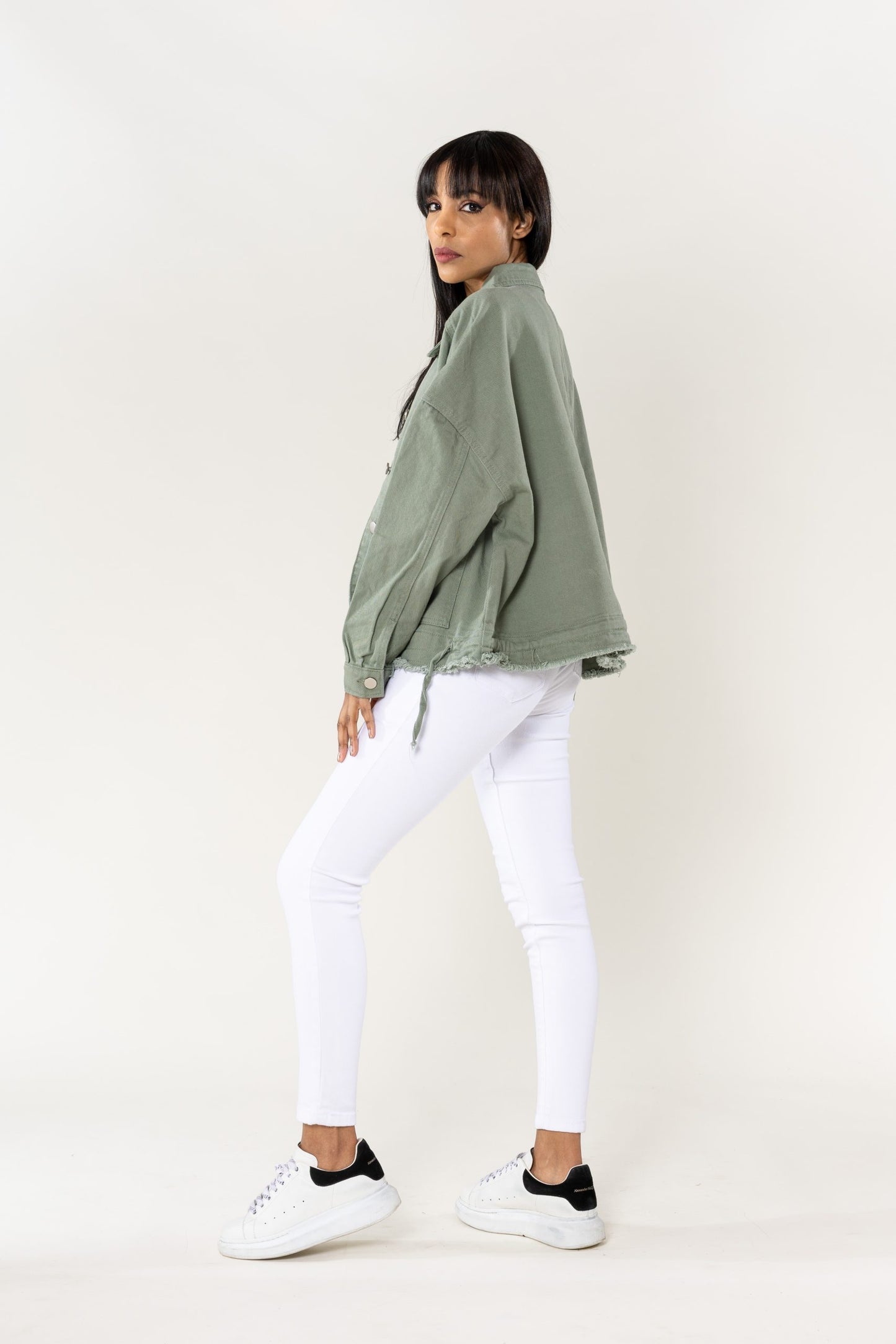 Plus Size Wholesale Oversized Jacket Light Khaki