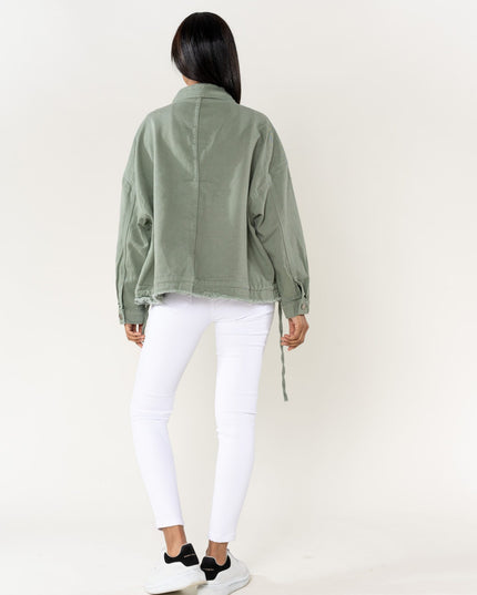 Plus Size Wholesale Oversized Jacket Light Khaki