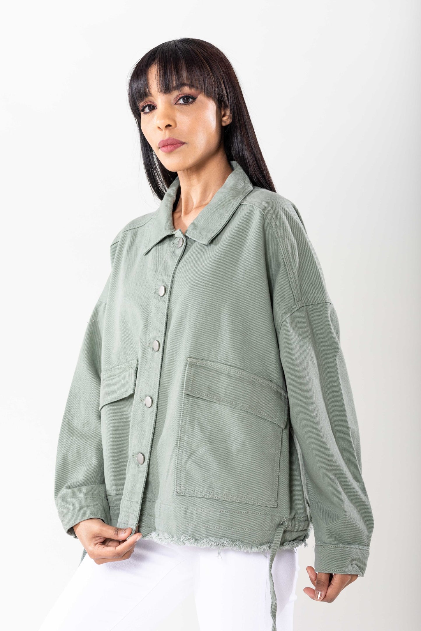 Plus Size Wholesale Oversized Jacket Light Khaki