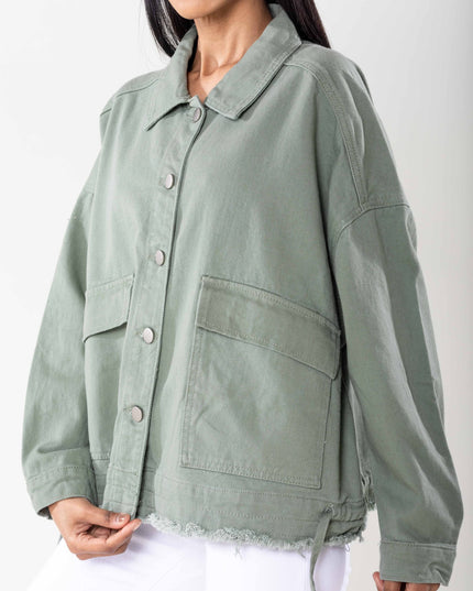 Plus Size Wholesale Oversized Jacket Light Khaki