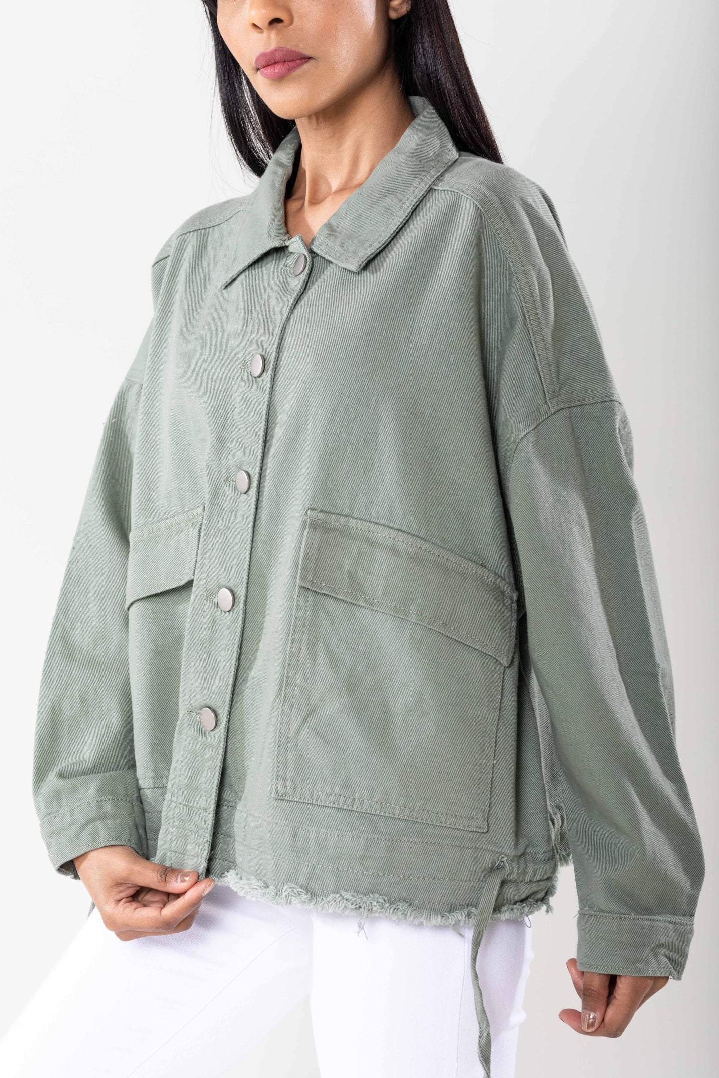 Plus Size Wholesale Oversized Jacket Light Khaki