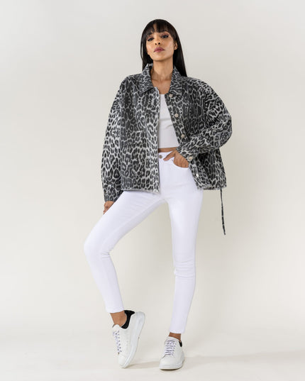 Plus Size Wholesale Oversized Jacket Gray