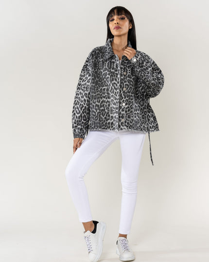Plus Size Wholesale Oversized Jacket Gray