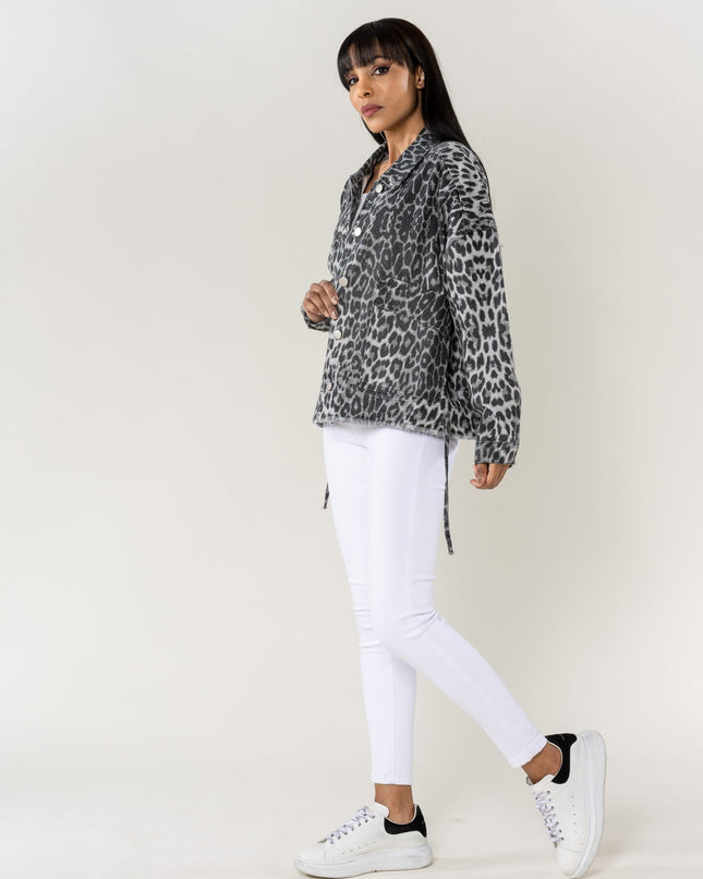 Plus Size Wholesale Oversized Jacket Gray