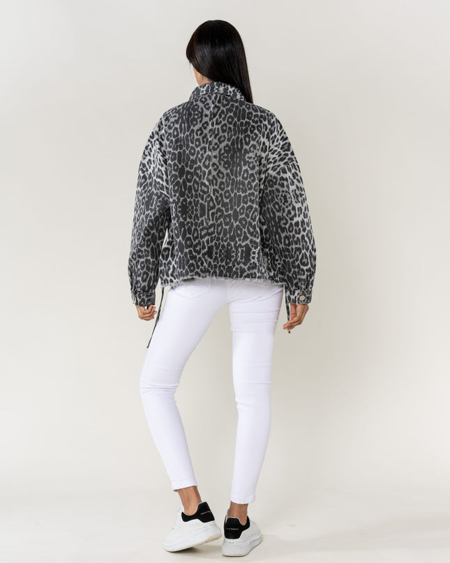 Plus Size Wholesale Oversized Jacket Gray
