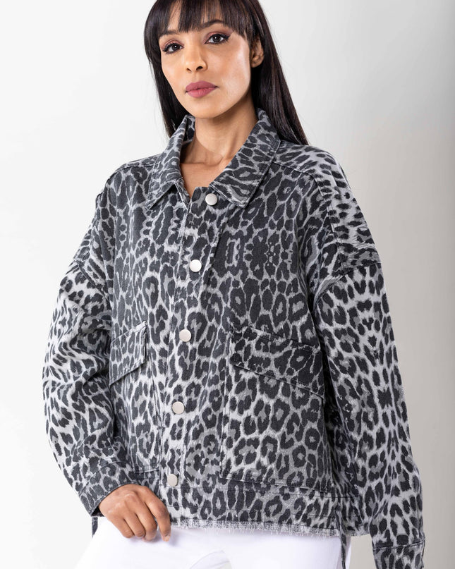 Plus Size Wholesale Oversized Jacket Gray