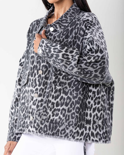Plus Size Wholesale Oversized Jacket Gray