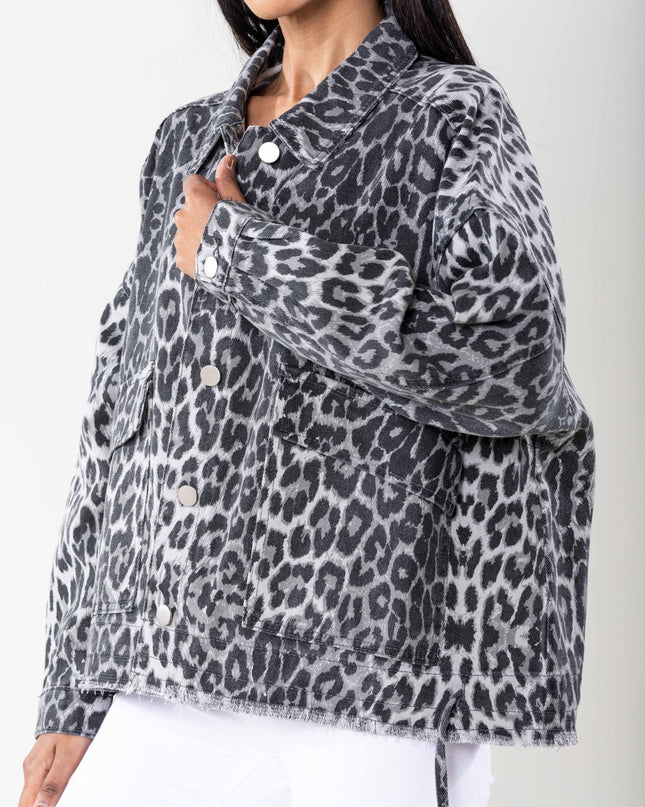Plus Size Wholesale Oversized Jacket Gray
