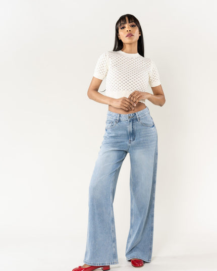 Wholesale Washed Blue Jeans Without stretch