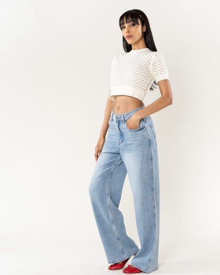 Wholesale Washed Blue Jeans Without stretch