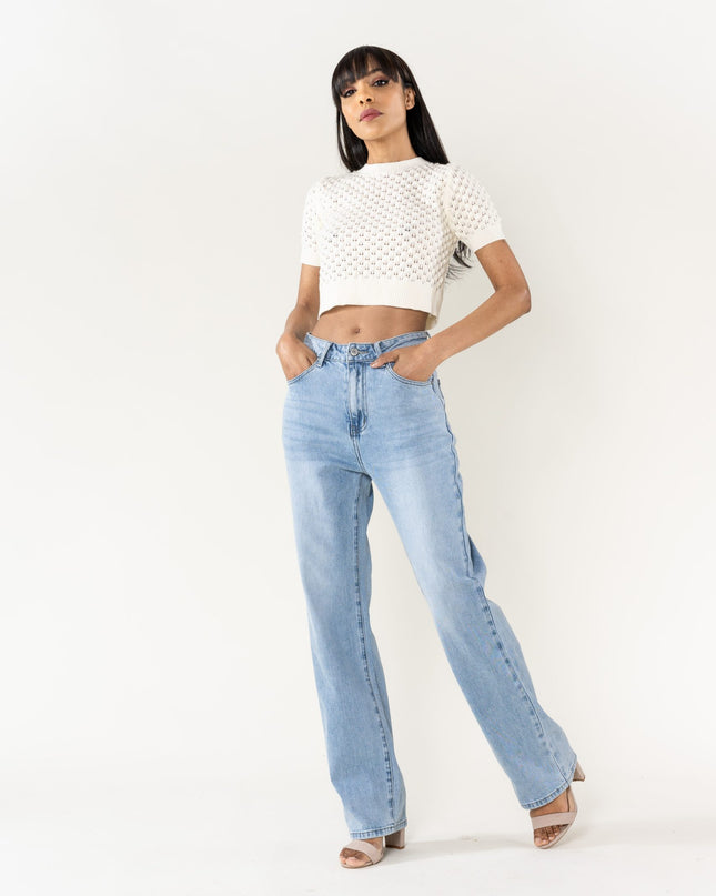 Wholesale Washed Blue Jeans Boyfriend Jeans Without stretch light blue
