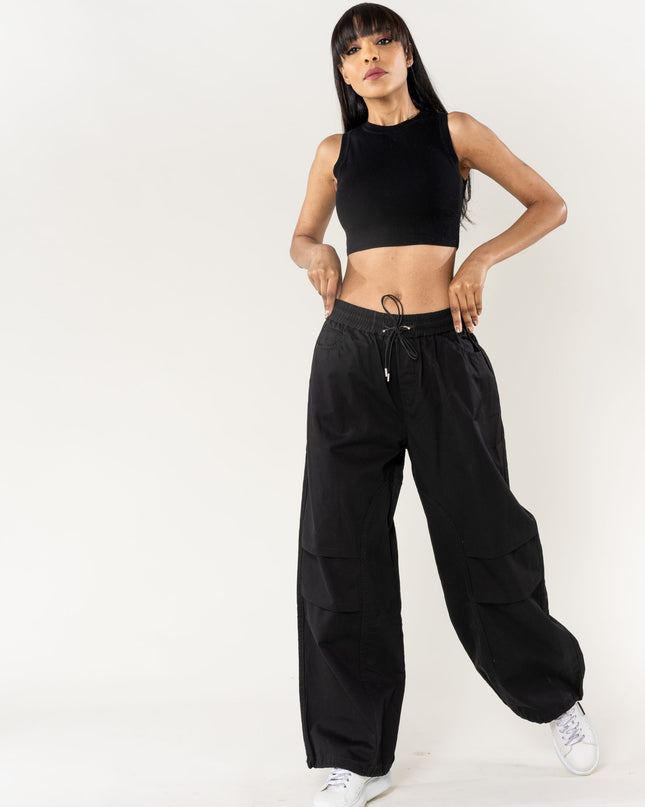 Wholesale Wide Leg Pants Straight Black