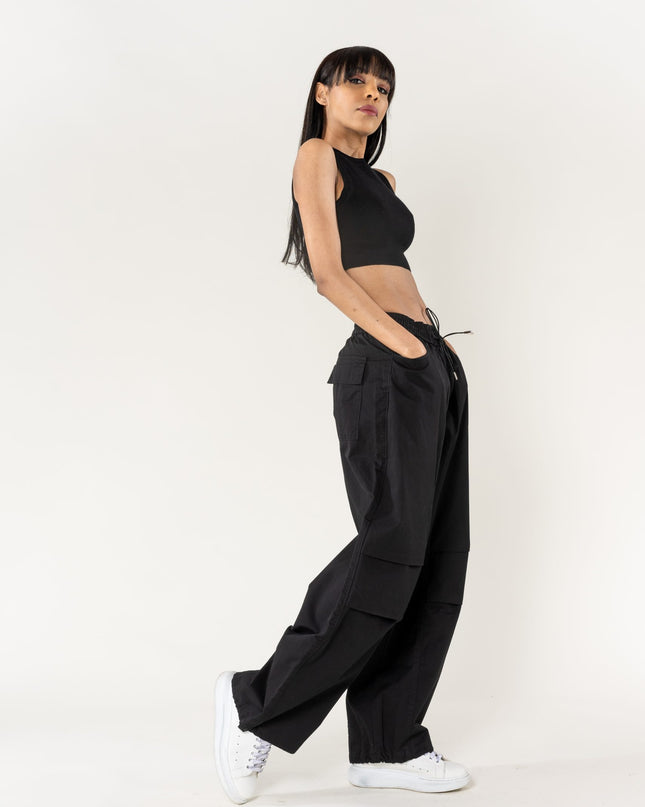 Wholesale Wide Leg Pants Straight Black
