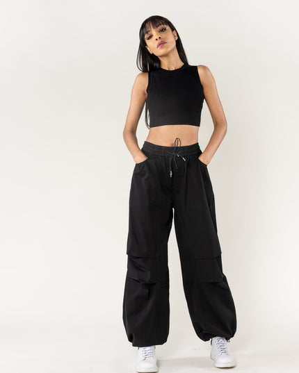 Wholesale Wide Leg Pants Straight Black
