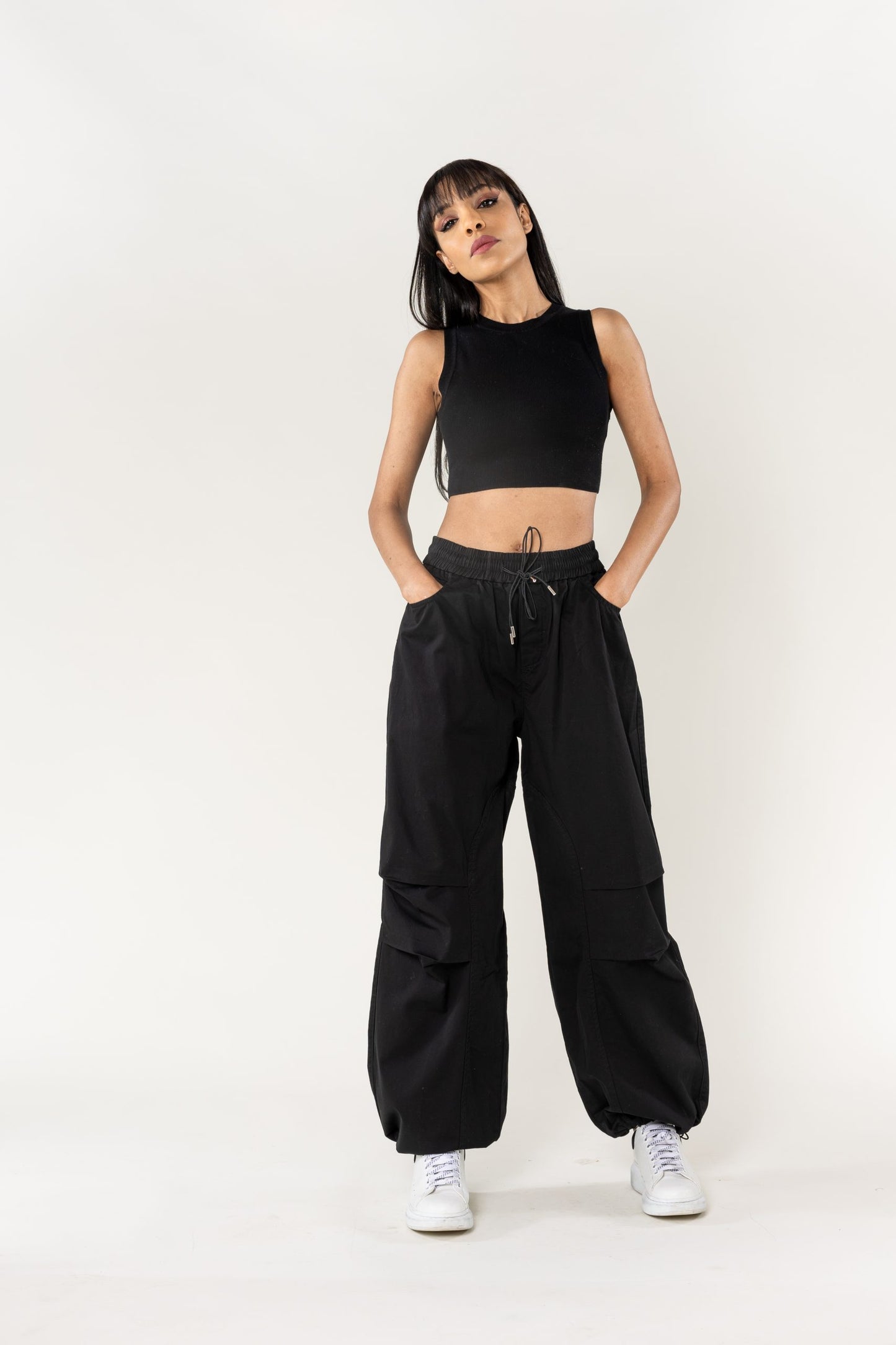 Wholesale Wide Leg Pants Straight Black