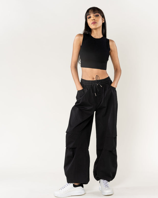 Wholesale Wide Leg Pants Straight Black
