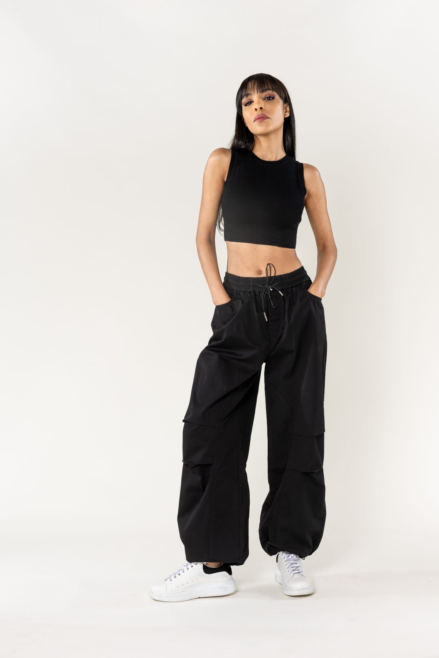 Wholesale Wide Leg Pants Straight Black