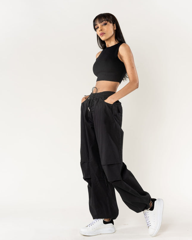 Wholesale Wide Leg Pants Straight Black