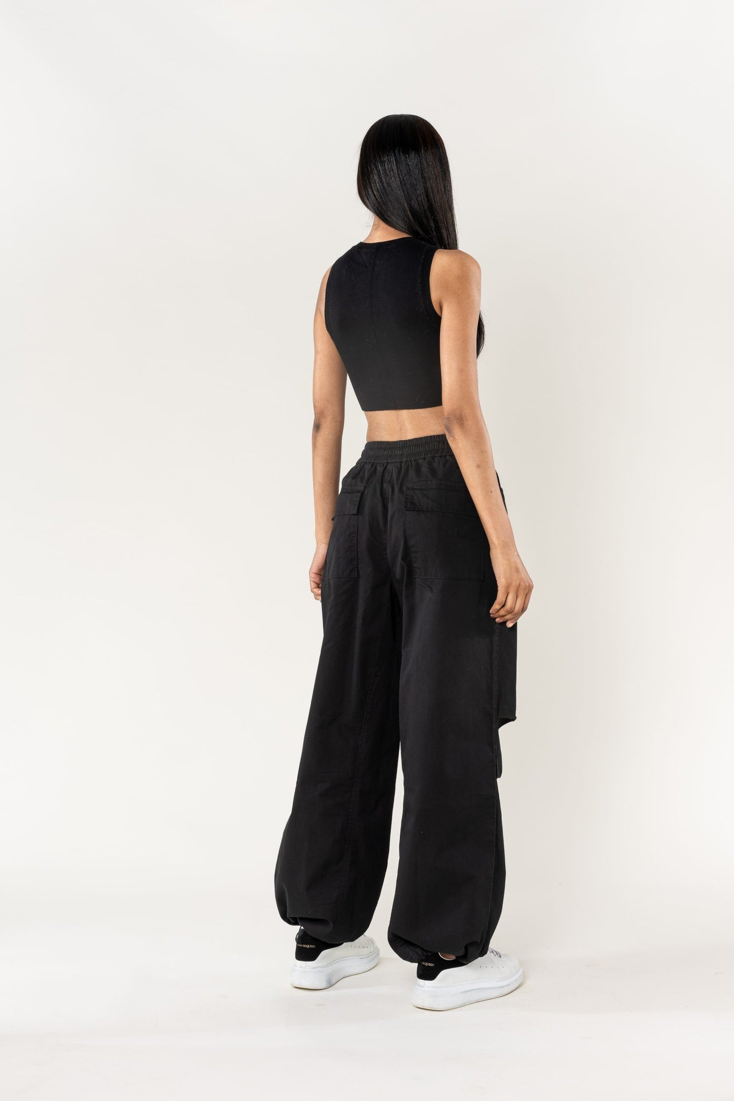 Wholesale Wide Leg Pants Straight Black