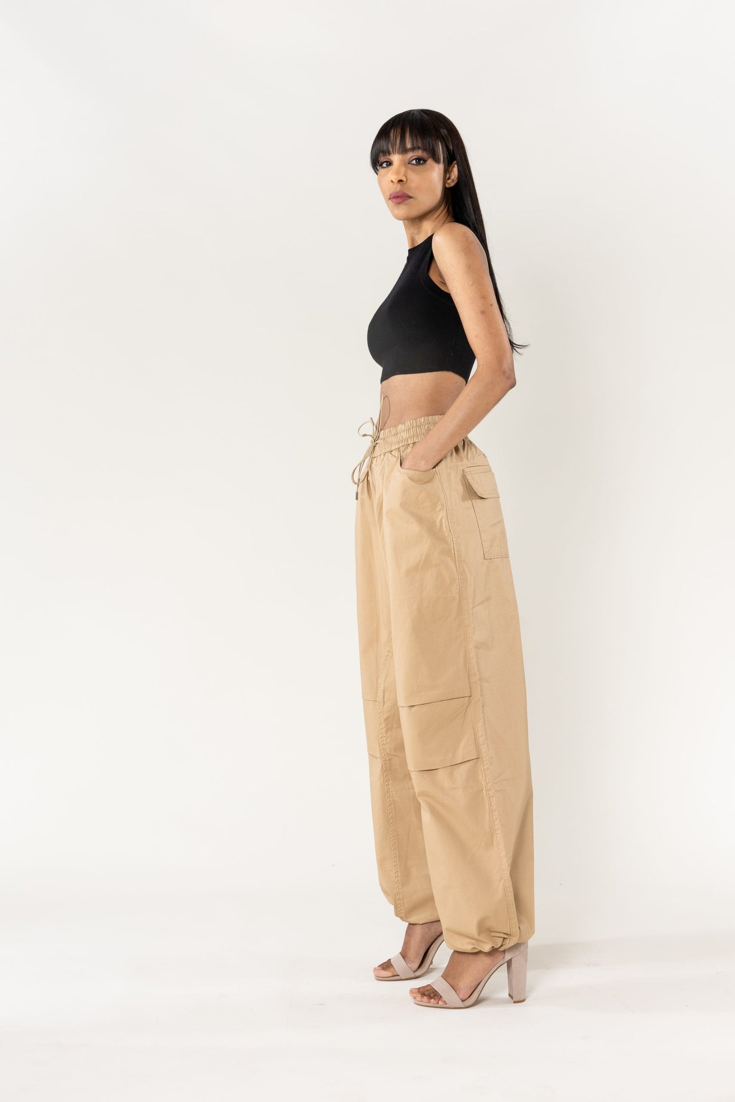 Wholesale Wide Leg Pants Straight Sand