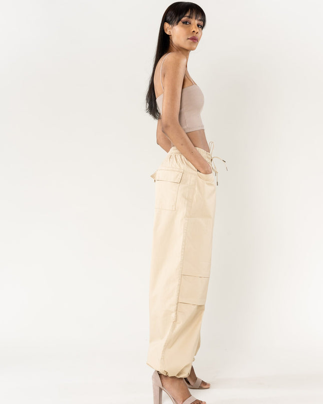 Wholesale Wide Leg Pants Straight Beige