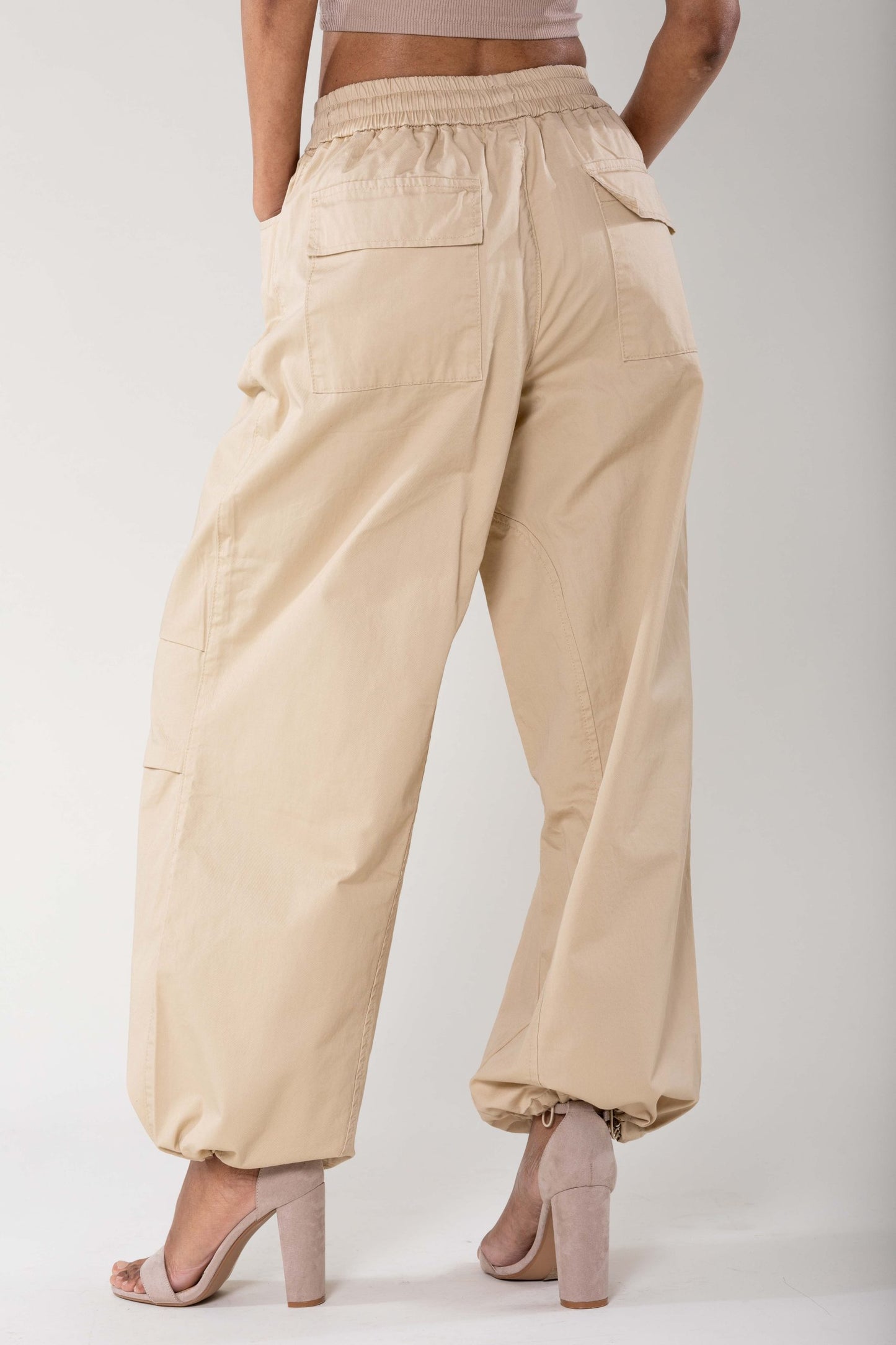 Wholesale Wide Leg Pants Straight Beige