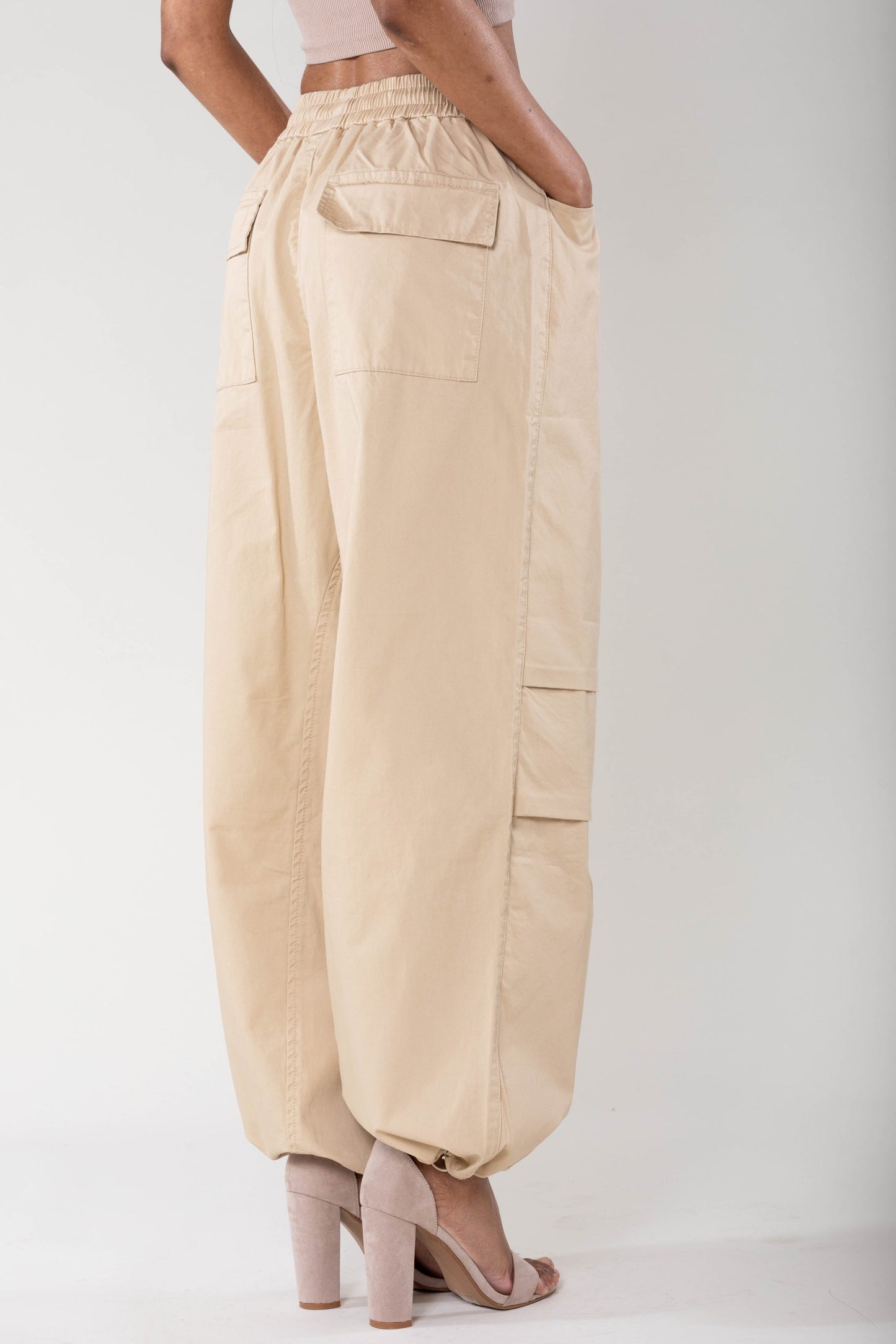 Wholesale Wide Leg Pants Straight Beige