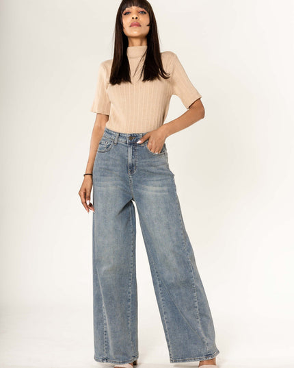 Jean Wide Couture Laterale