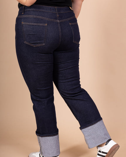 Wide-Leg Cotton-Elastane Trousers High-Waist Relaxed Fit, Soft Finish