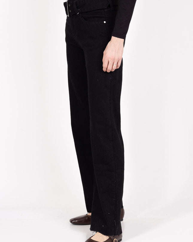 Girl Vivi High-Waist Flared Jeans with Removable Belt