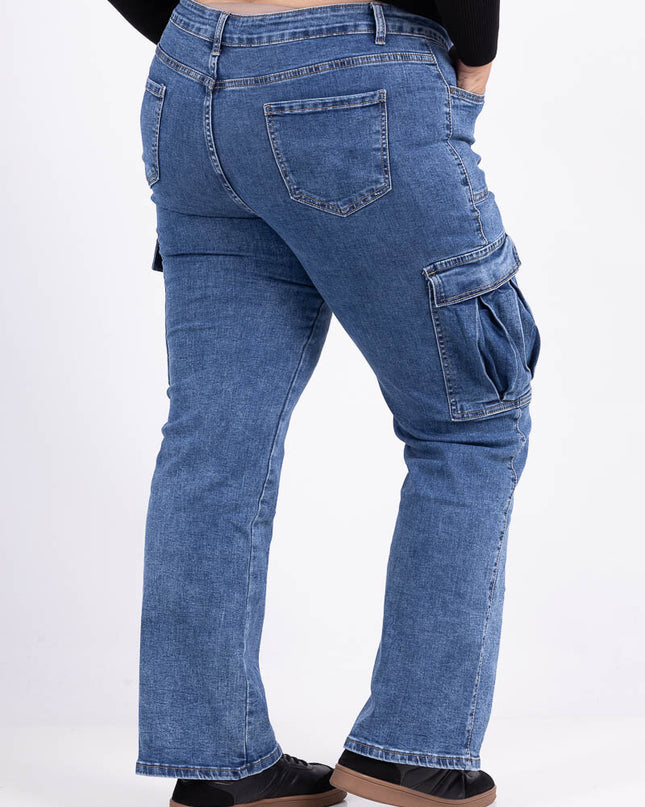 Embellished High-Waist Slim Trousers with Pearl Detailing and Stretch